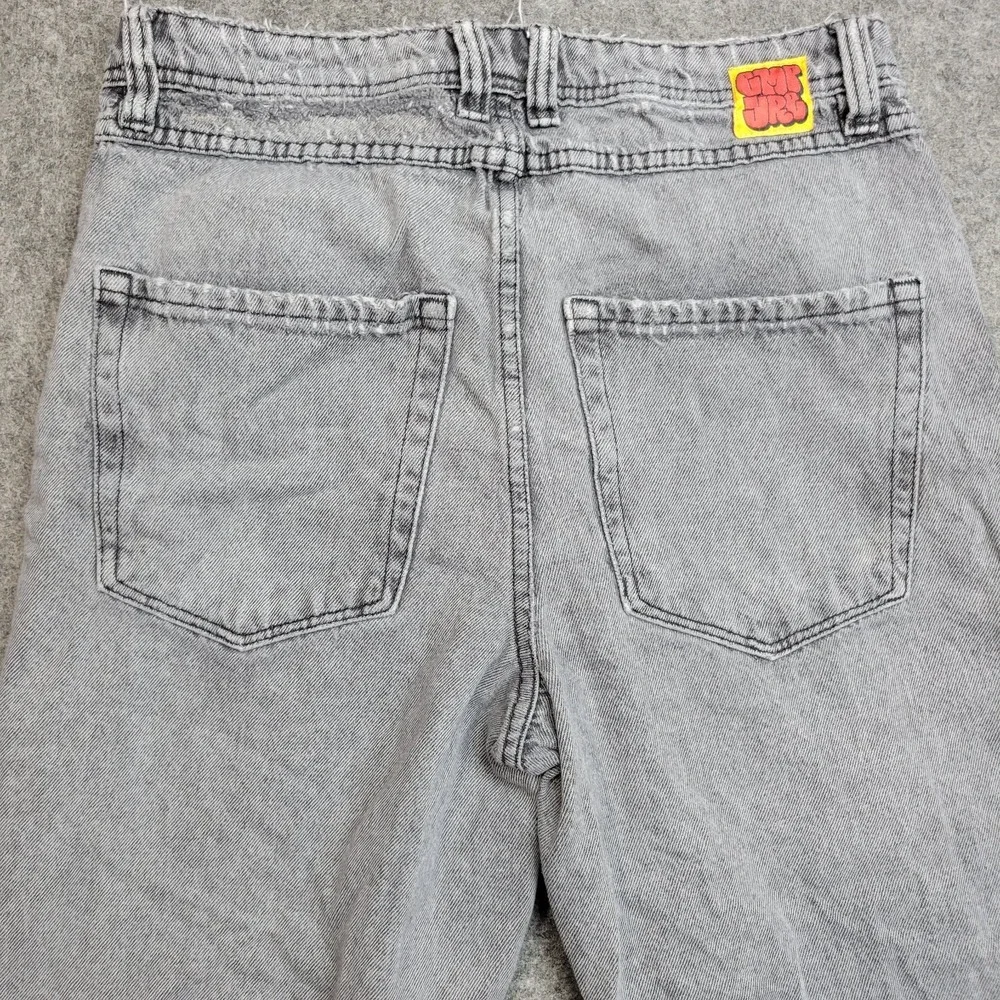 Empyre Jeans Mens 30 Gray Y2k Boho Streetwear Grunge Frayed Hem 2000S Punk Rock